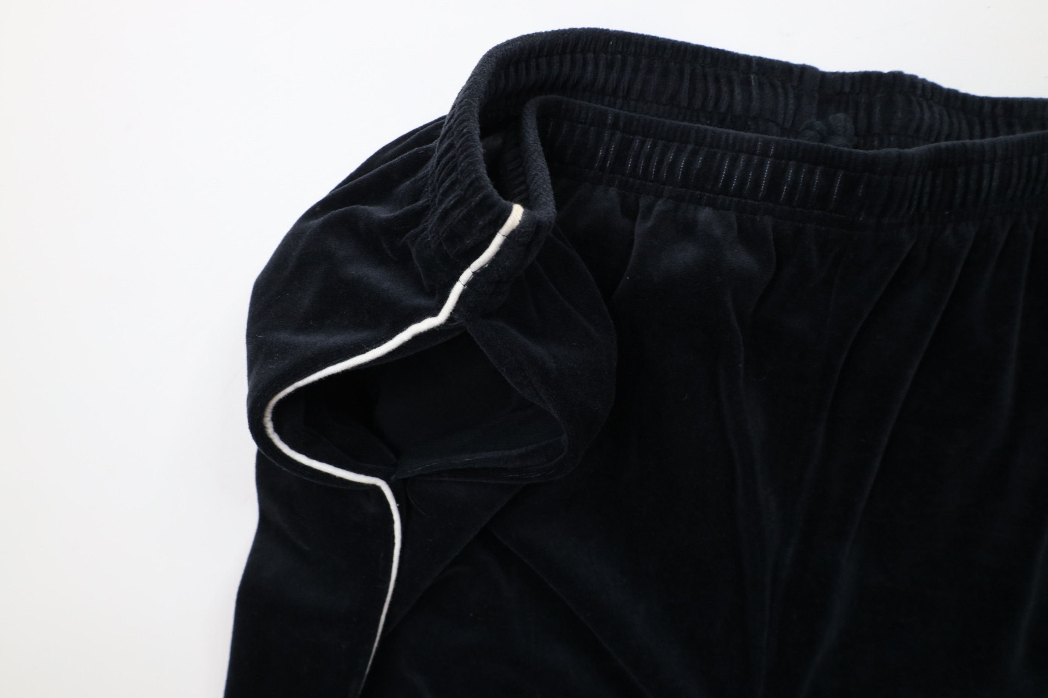 Vintage Vintage 90s Y2K Streetwear Velour Sweatpants Joggers Black Size US 40 / EU 56 - 5 Thumbnail