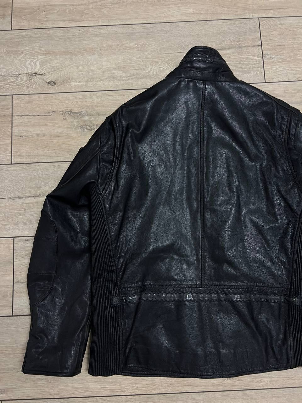 Strellson Strellson Leather Jacket Insulated Black Moto Style sz 2XL Size US XXL / EU 58 / 5 - 2 Thumbnail