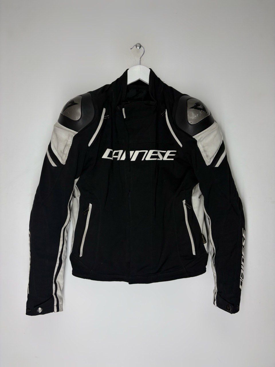 Dainese Dainese Racing 3 Waterproof Motorcycle Jacket Black White Size US L / EU 52-54 / 3 - 2 Thumbnail