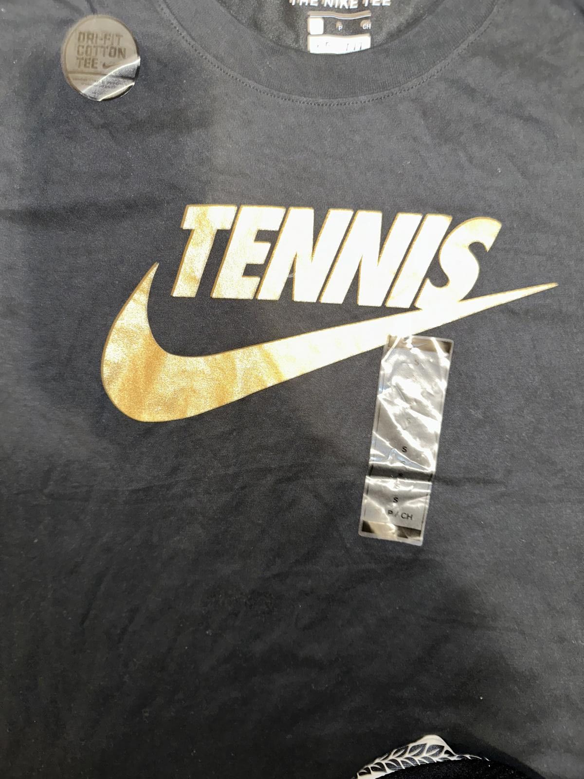 Nike Nike Men's Court Dri-Fit Graphic Black/Gold Tennis T-Shirt Size US S / EU 44-46 / 1 - 4 Thumbnail
