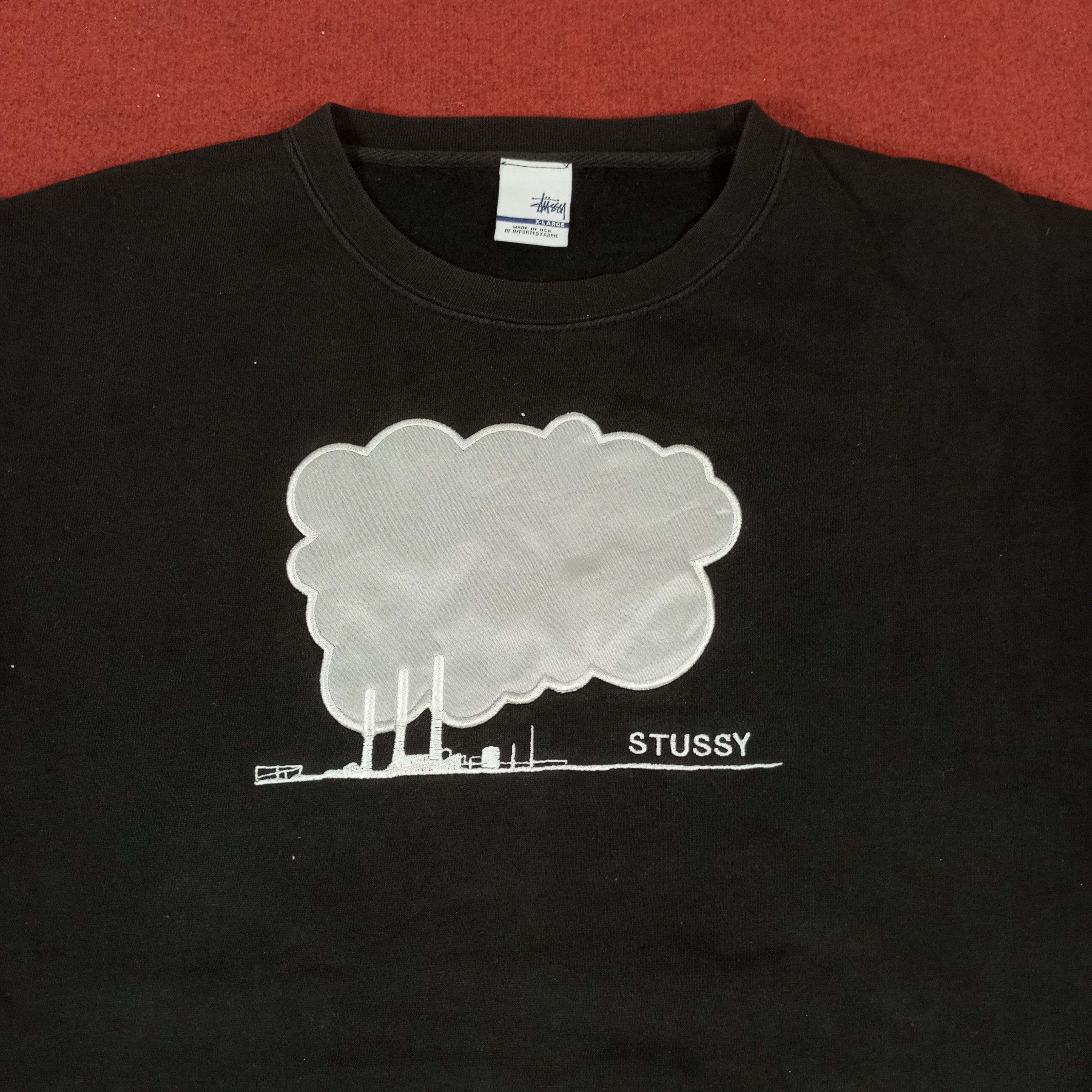 Stussy × Vintage Stussy Streetwear Style Custom Art Sweatshirt Size US XXL / EU 58 / 5 - 4 Thumbnail