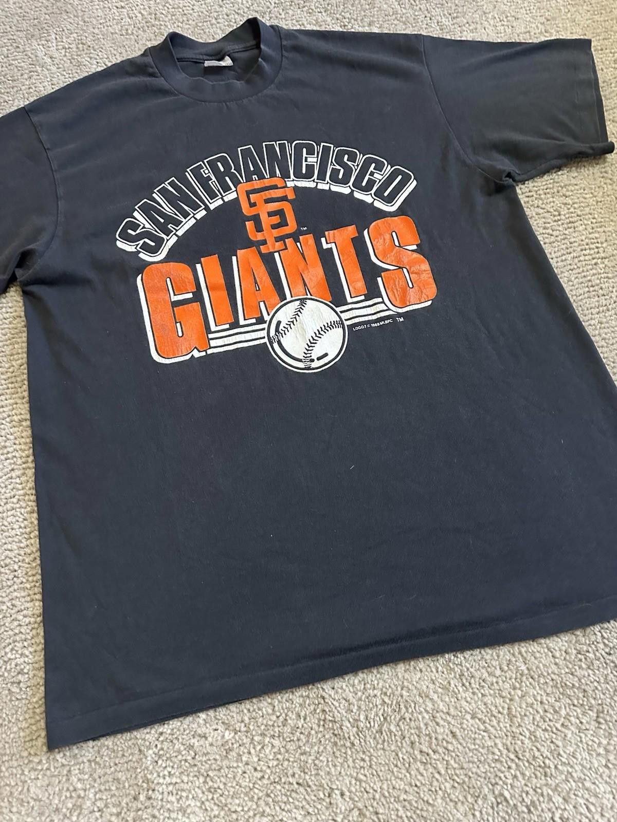 Designer VTG 1988 San Francisco Giants Single Stitch T-Shirt Baseball Size US XL / EU 56 / 4 - 2 Thumbnail