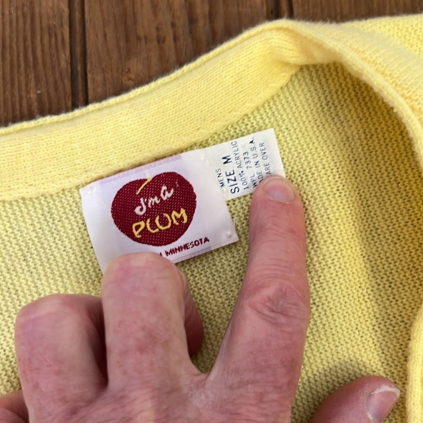 Other Vintage Men’s Grandpa yellow v neck cardigan size med NWOT Size US M / EU 48-50 / 2 - 2 Thumbnail