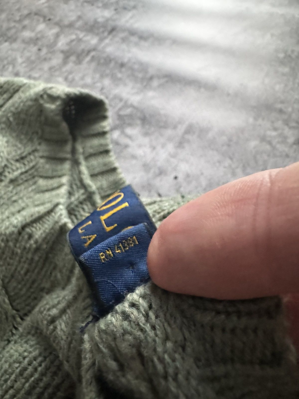 Polo Ralph Lauren Polo Ralph Lauren Cable Knit Sweater Vintage pistachio M Size US M / EU 48-50 / 2 - 7 Thumbnail