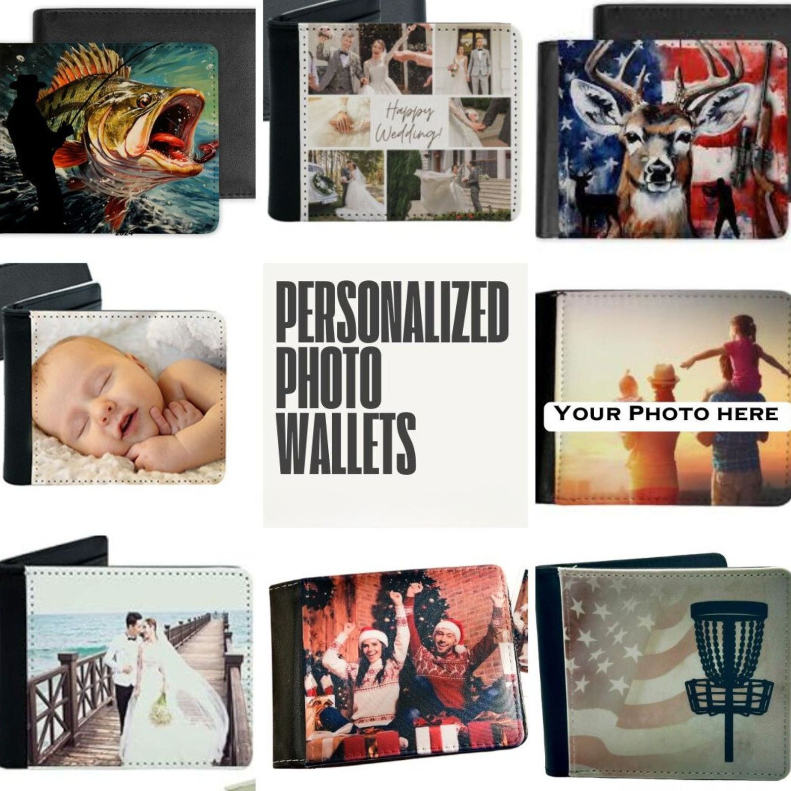 Other Custom Fishing Fisherman PHOTO Bi-Fold Wallet Gift Size ONE SIZE - 4 Thumbnail