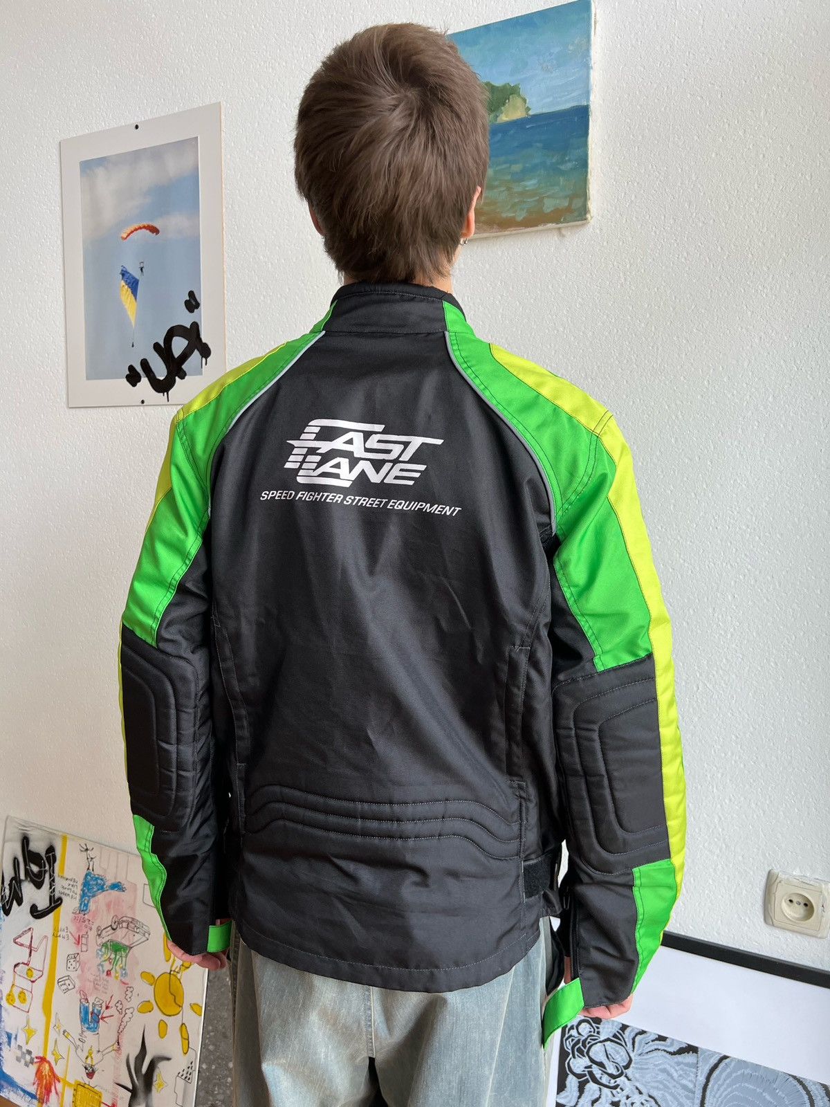 Vintage Racing vintage fast lane jacket Size US L / EU 52-54 / 3 - 15 Thumbnail
