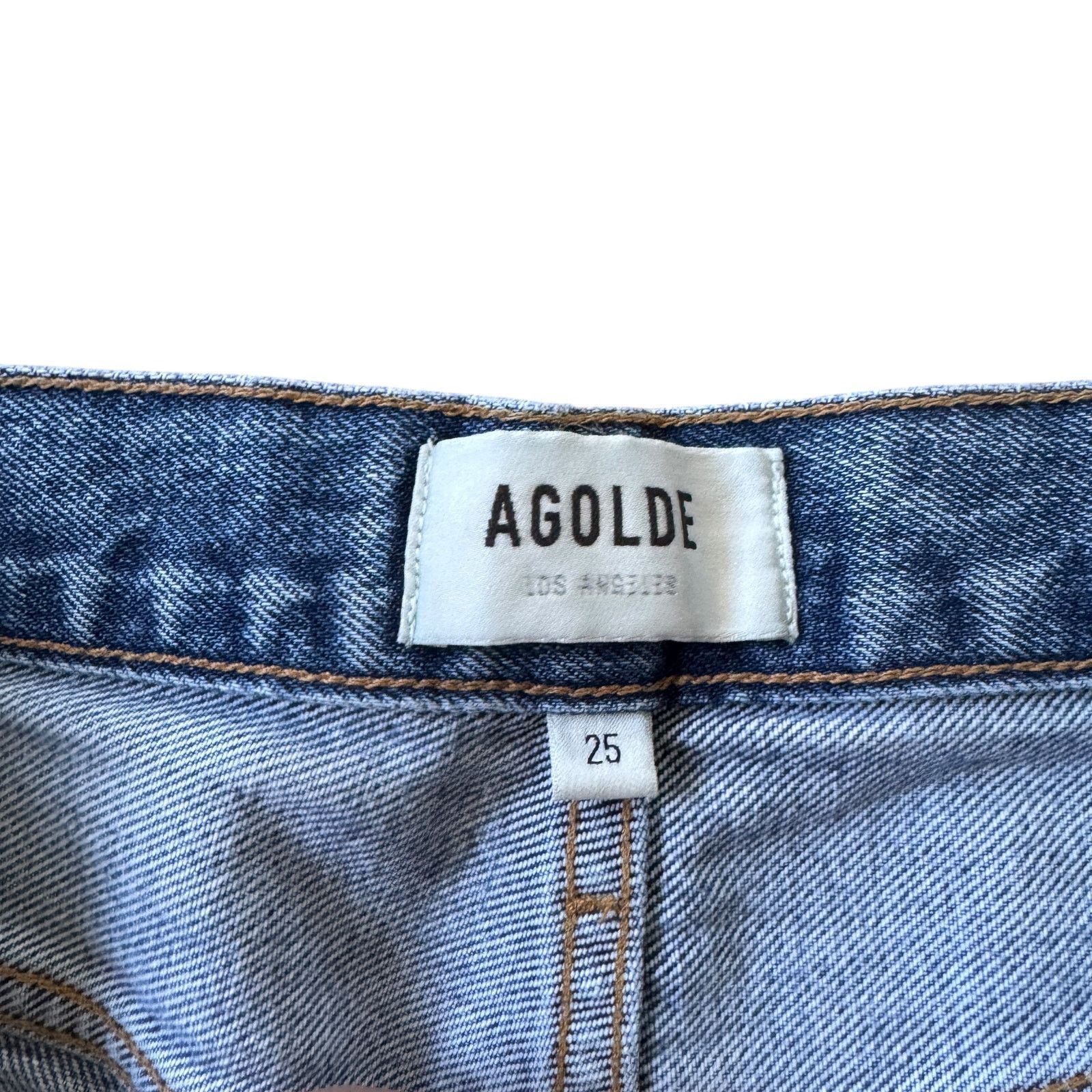 Agolde AGOLDE Parker Long Jean Invention Wash Size 25" / US 0 / IT 36 - 4 Thumbnail