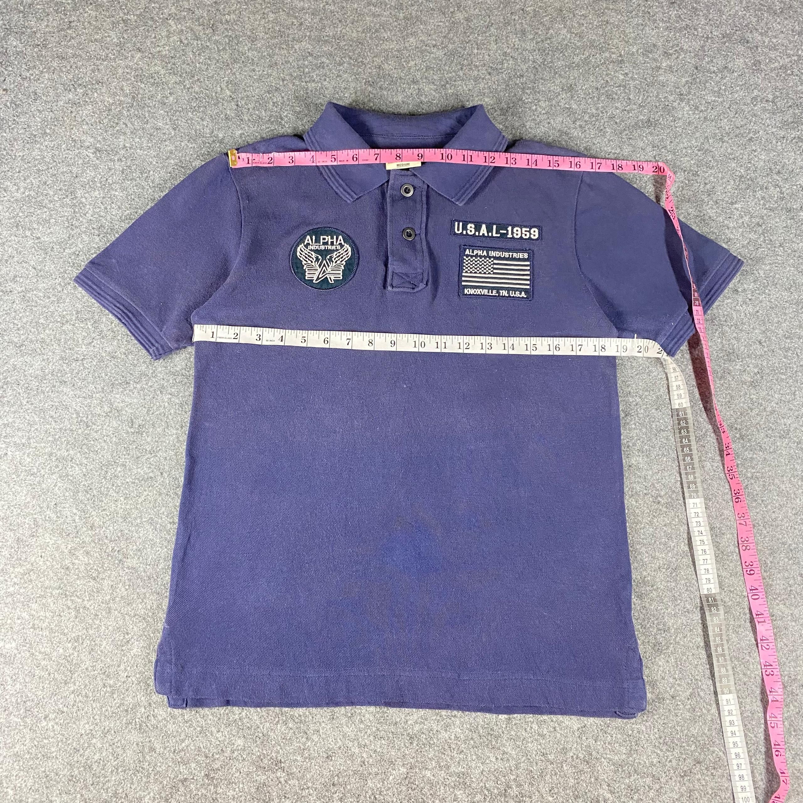 Alpha Industries Vintage Alpha Industry Polo Shirt Size US M / EU 48-50 / 2 - 4 Thumbnail