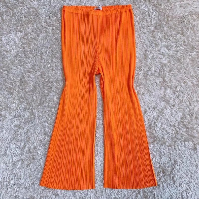 Issey Miyake issey miyake size:2 Orange casual pants 2506-Nextarrow Size 31" - 1 Thumbnail
