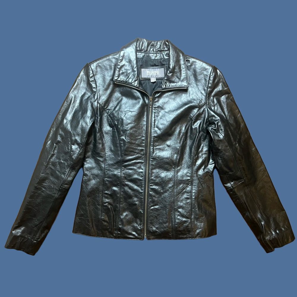 Vintage VINTAGE Wilsons Leather Jacket Womens Leather Cafe Racer Motorcycle Size Small Black Jacket Size S / US 4 / IT 40 - 1 Thumbnail