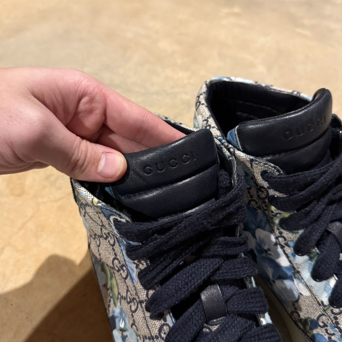 Gucci Gucci GG Supreme Bloom Print High Top Sneakers US 11.5 Size US 11.5 / EU 44-45 - 12 Thumbnail