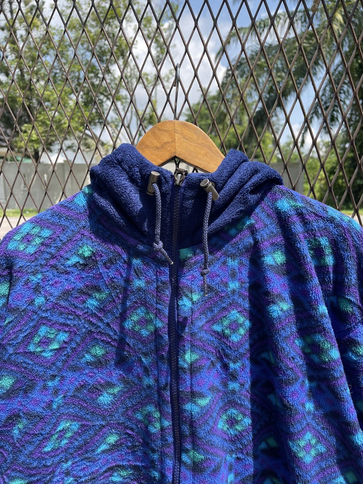 Japanese Brand Phenix Polartec Patterned Fleece Jacket – Vintage 90s Size US L / EU 52-54 / 3 - 2 Thumbnail