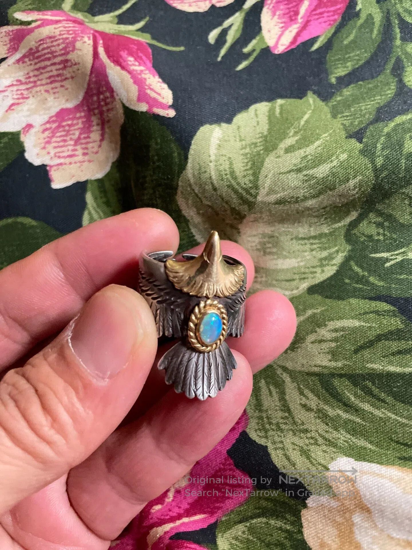 Taro Washimi Taro Washimi Opal Eagle Ring. Size ONE SIZE - 3 Thumbnail