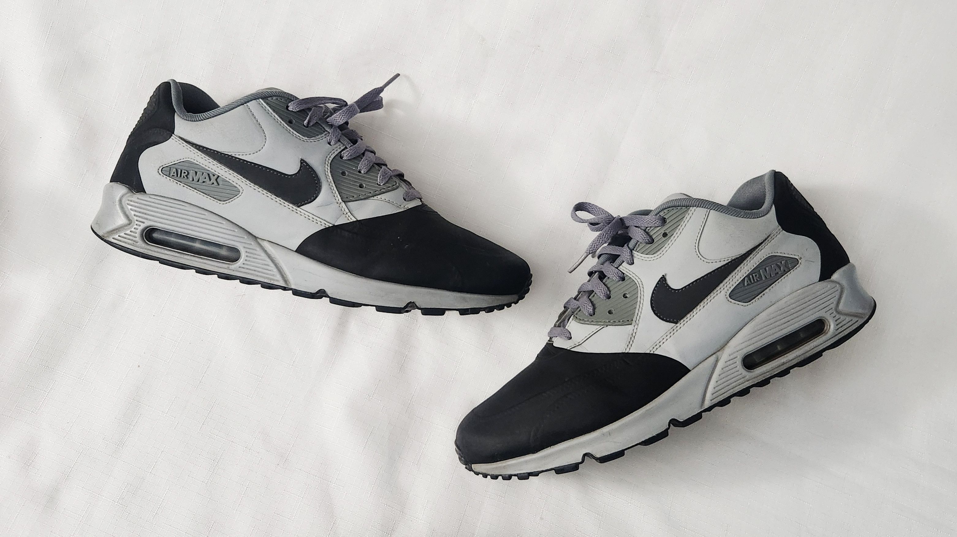Nike Nike Air Max 90 Premium SE Wolf Grey Anthracite 858954-001 Size US 13 / EU 46 - 3 Thumbnail