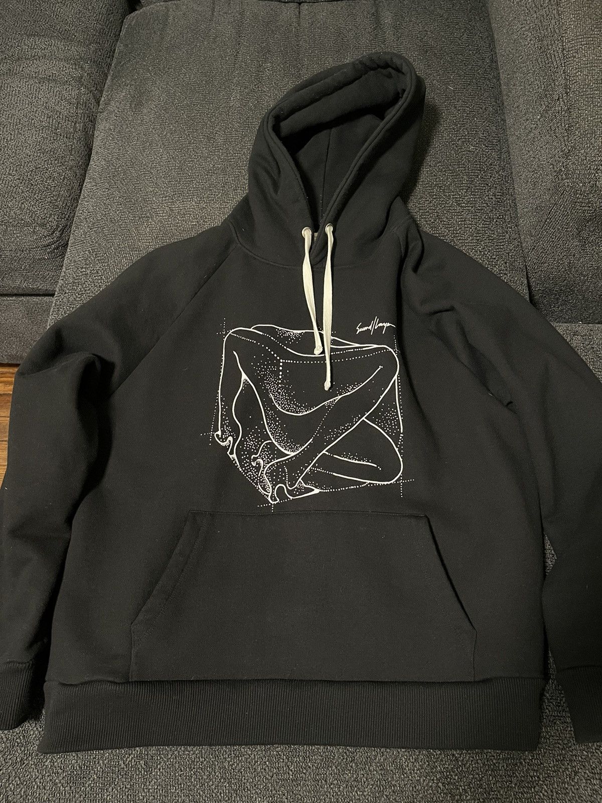 image of Secondlayer Second Layer Hoodie in Black, Men's (Size XL)