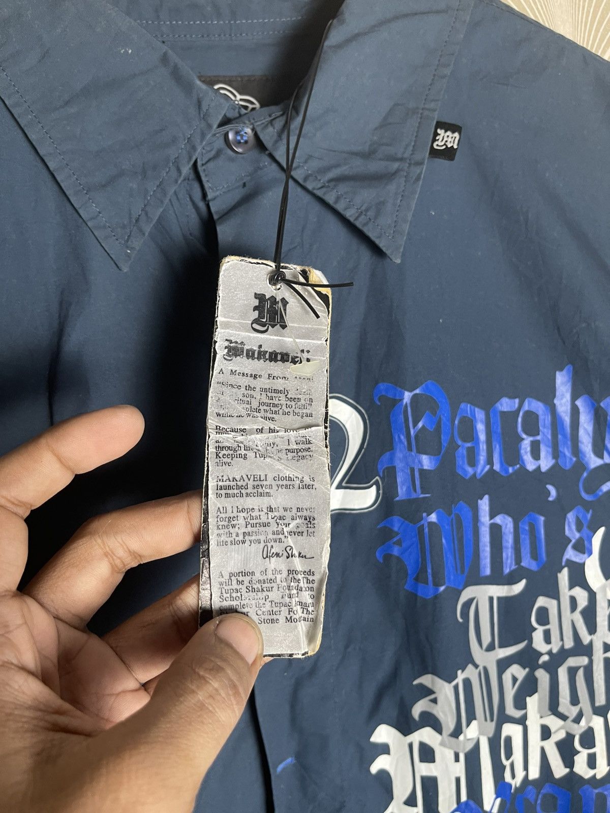 Makaveli VINTAGE Y2K MAKAVELI- BRAND TUPAC BIG FACE BUTTON UP XXL Size US XXL / EU 58 / 5 - 20 Thumbnail