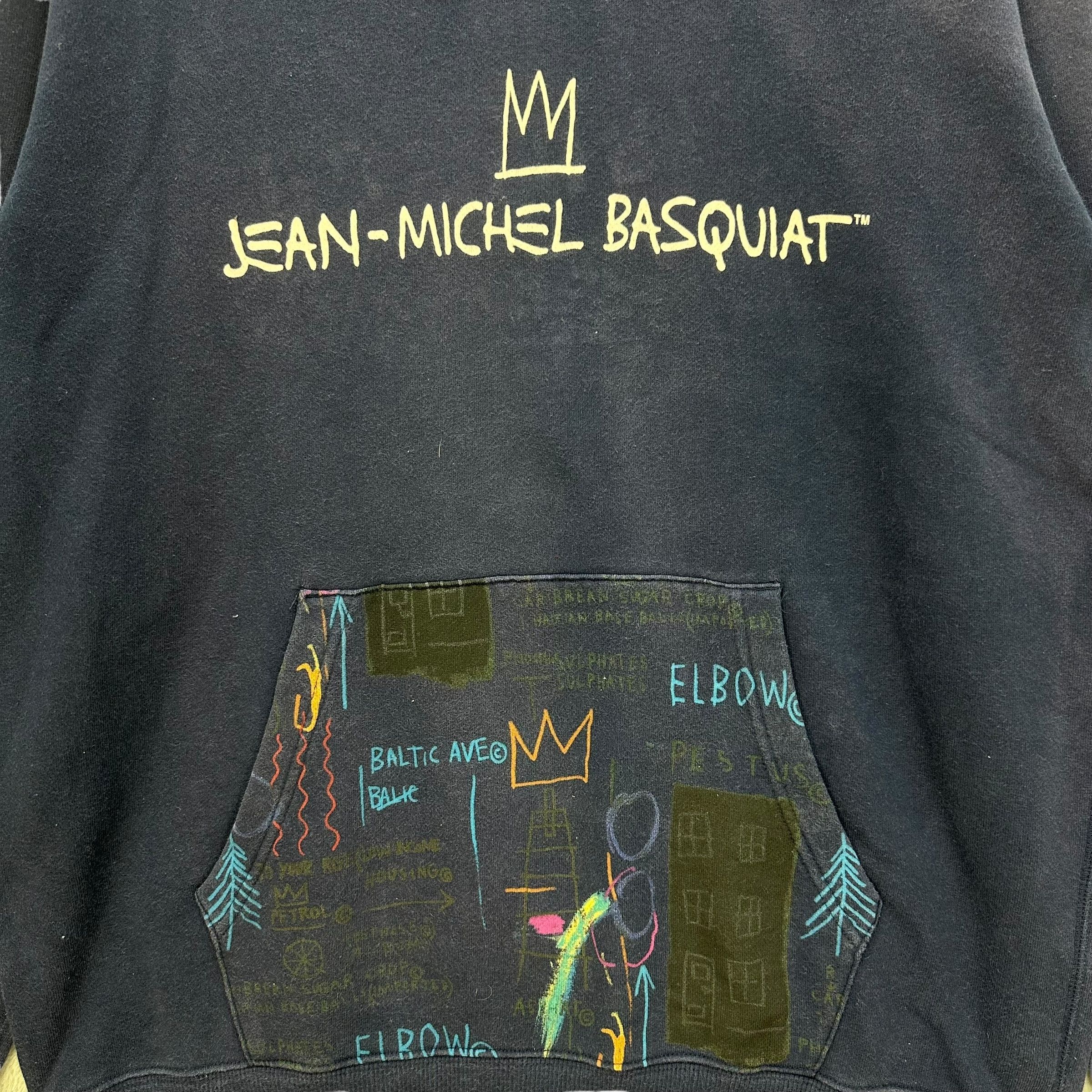Japanese Brand JEAN MICHEL BASQUIAT BIG LOGO PULLOVER HOODIES #8707-021 Size US XL / EU 56 / 4 - 3 Thumbnail