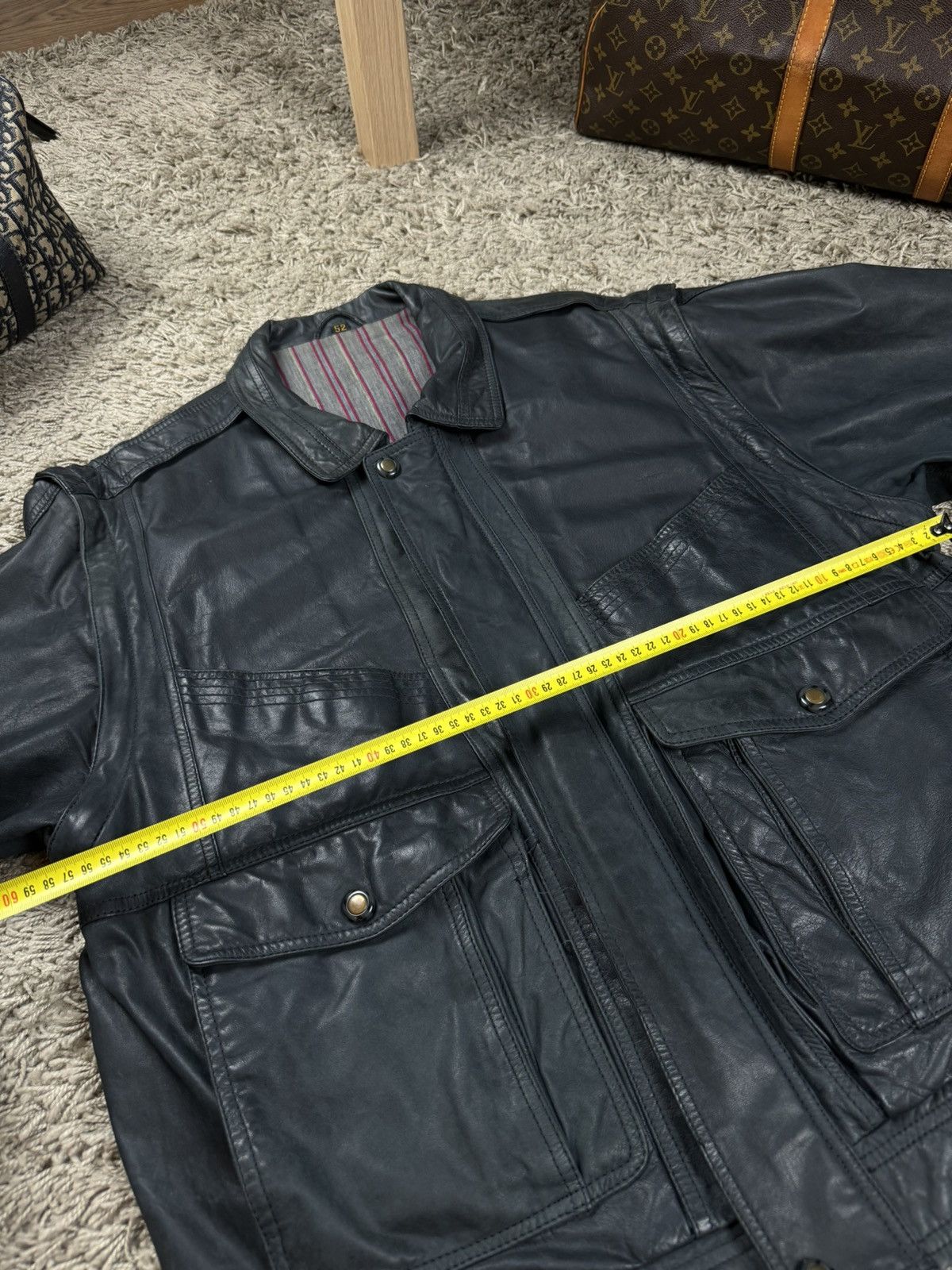 Vintage Vintage leather bomber jacket 90s original retro casual item Size US M / EU 48-50 / 2 - 4 Thumbnail