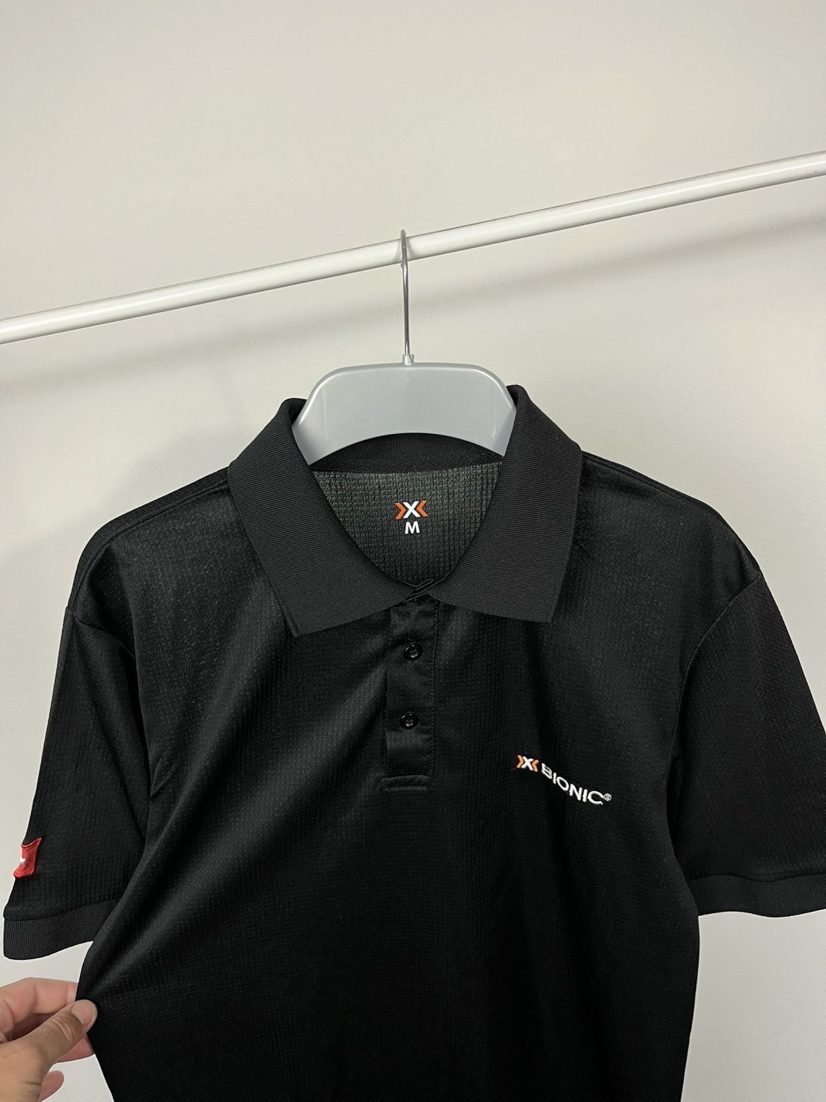 Other X-Bionic black polo shirt M size Swiss flag techwear Size US M / EU 48-50 / 2 - 3 Thumbnail