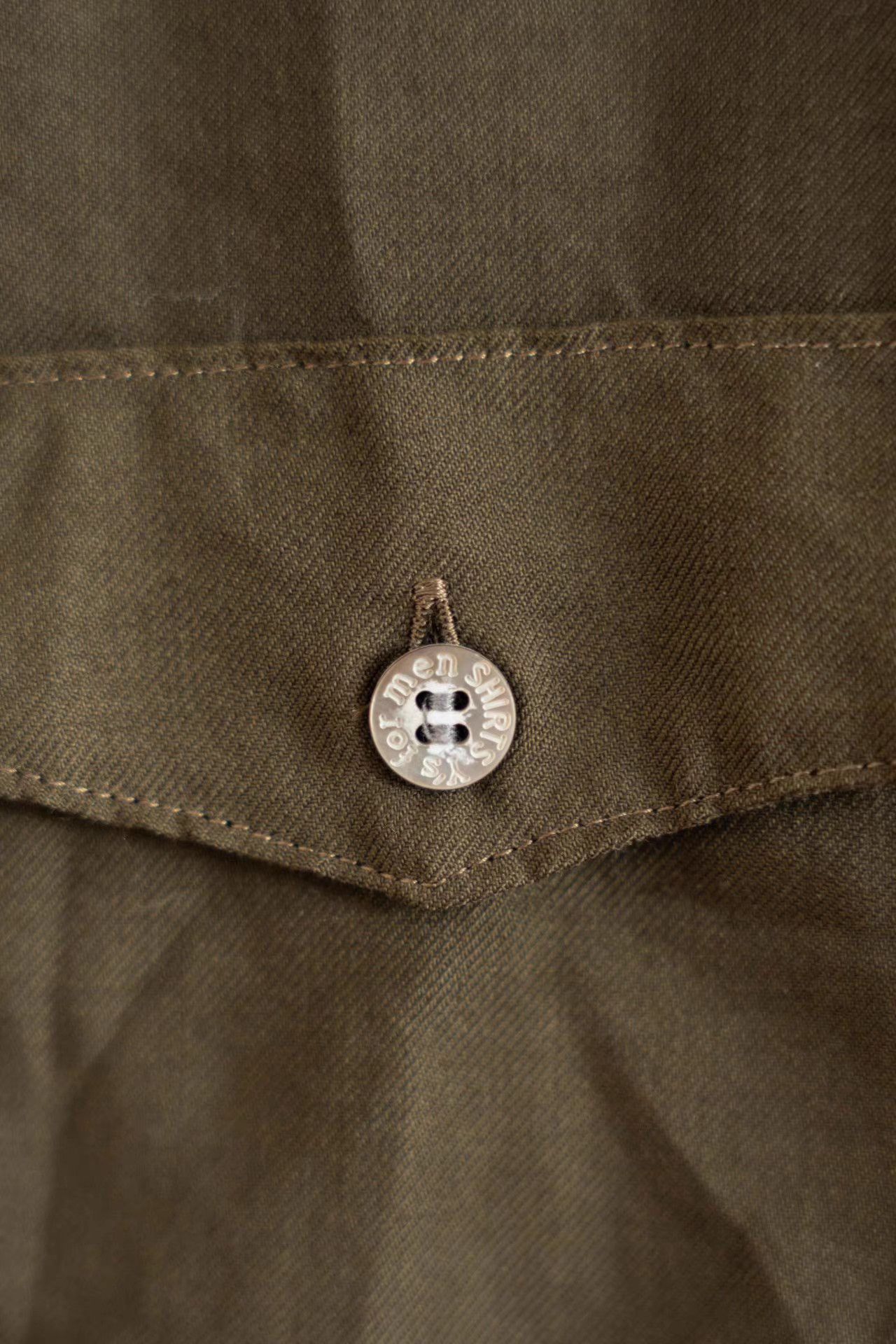 Yohji Yamamoto Yohji Yamamoto 90s Olive Green Wool Shirt K4 Size US M / EU 48-50 / 2 - 4 Thumbnail