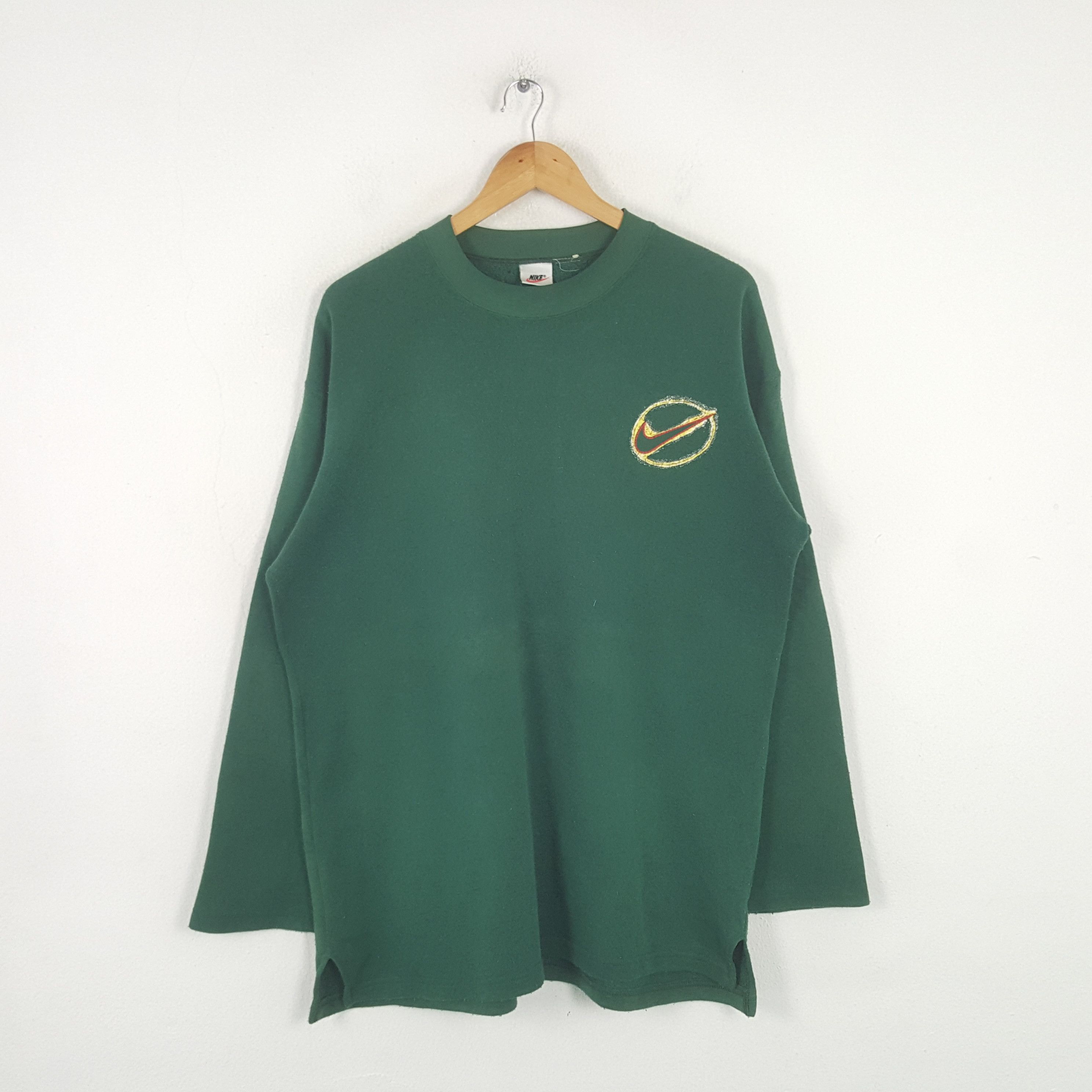 Nike Vintage Nike American Big Swoosh Sweatshirt C292N25 Size US L / EU 52-54 / 3 - 3 Thumbnail
