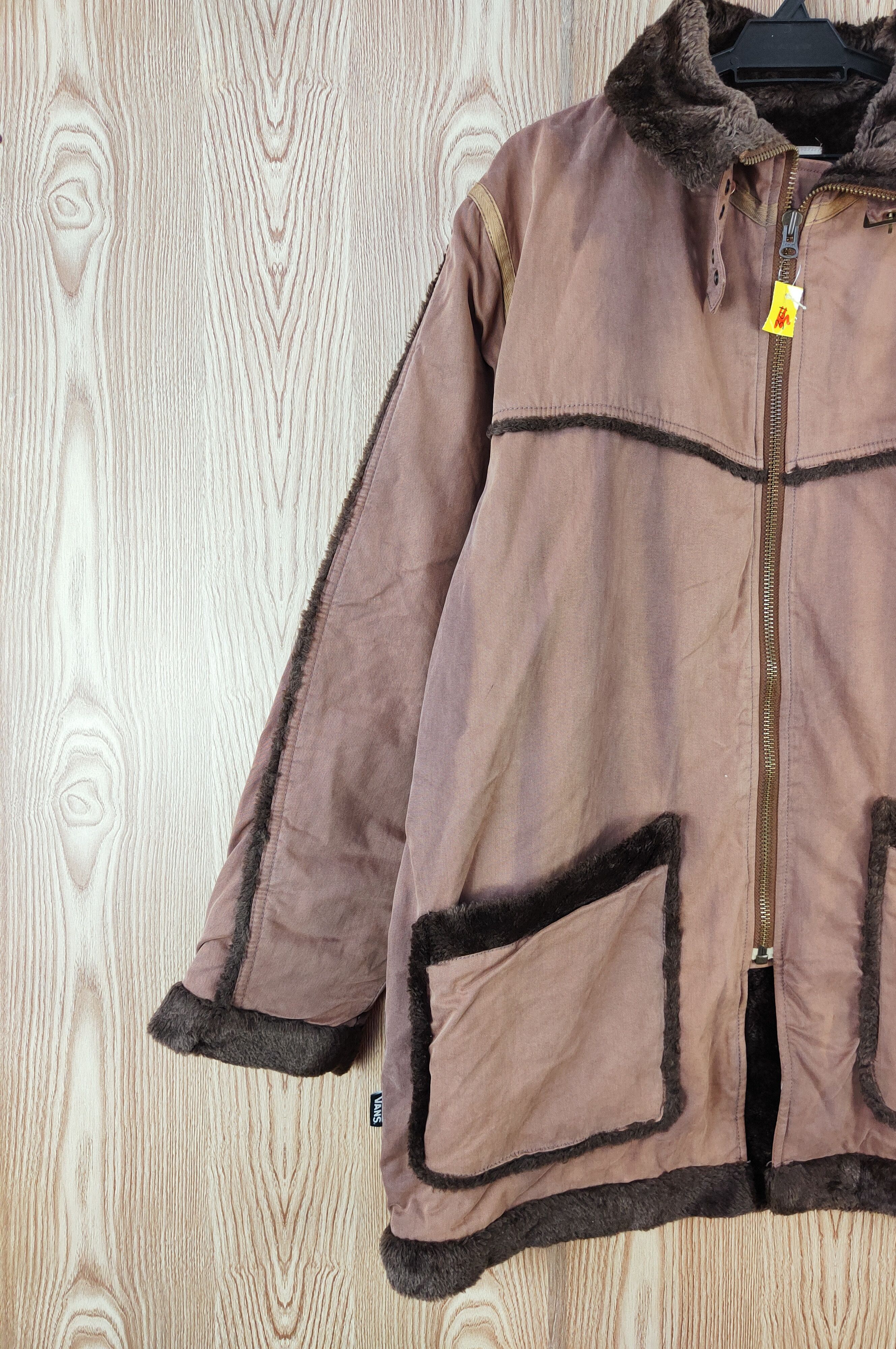Japanese Brand × Vans × Vintage Vans Dark Brown Faded Sweater Jackets #W264 Size US L / EU 52-54 / 3 - 5 Thumbnail