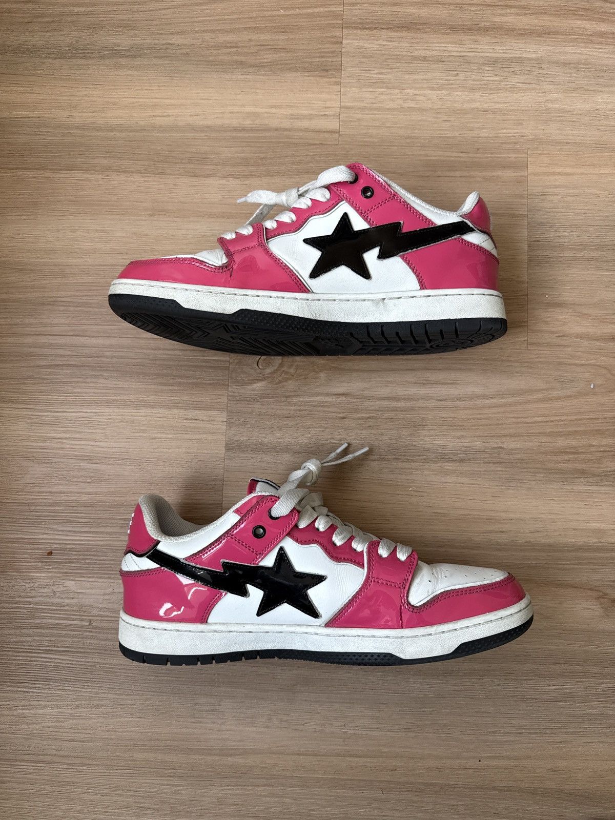 Bape Pink Patent Leather Sk8 Sta Size US 11 / EU 44 - 2 Thumbnail