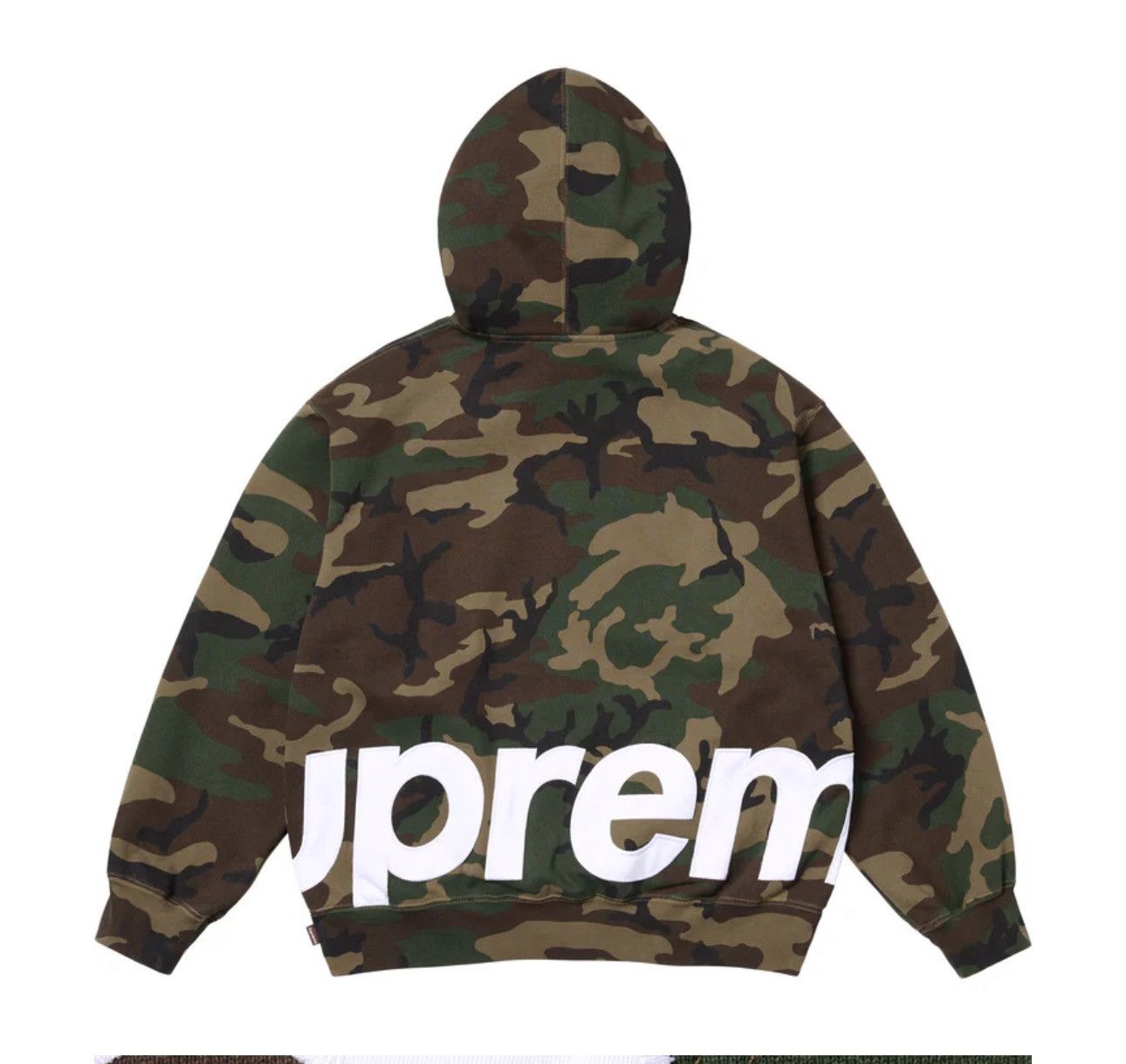 Supreme Supreme Camo Big Logo Zip Up Hooded (Size Medium) Size US M / EU 48-50 / 2 - 2 Thumbnail
