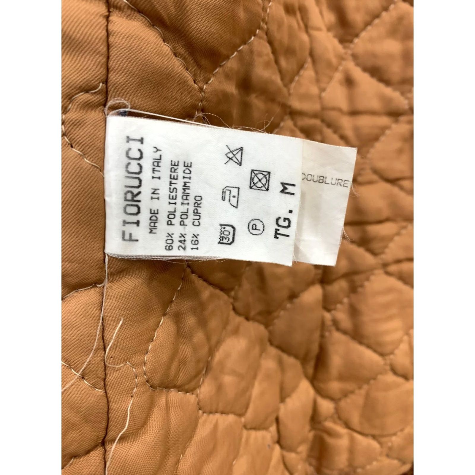 Fiorucci VINTAGE Fiorucci Jacket Women Medium Brown Bouclé Faux Fur Collar Italy Cherub Logo 90s 00s Size M / US 6-8 / IT 42-44 - 5 Thumbnail