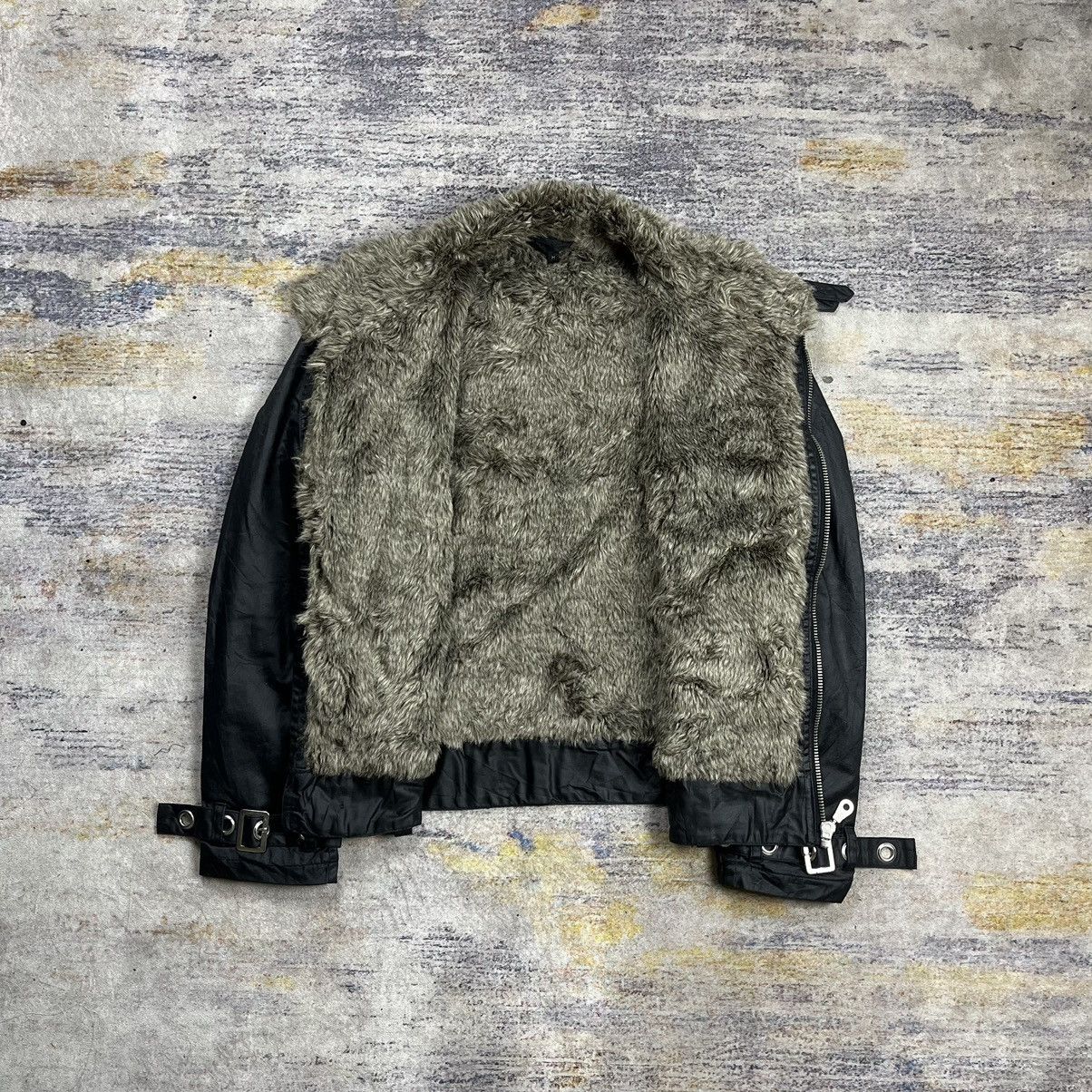Japanese Brand Trixy fur rider bondage coated jacket vkei style Size US M / EU 48-50 / 2 - 9 Thumbnail