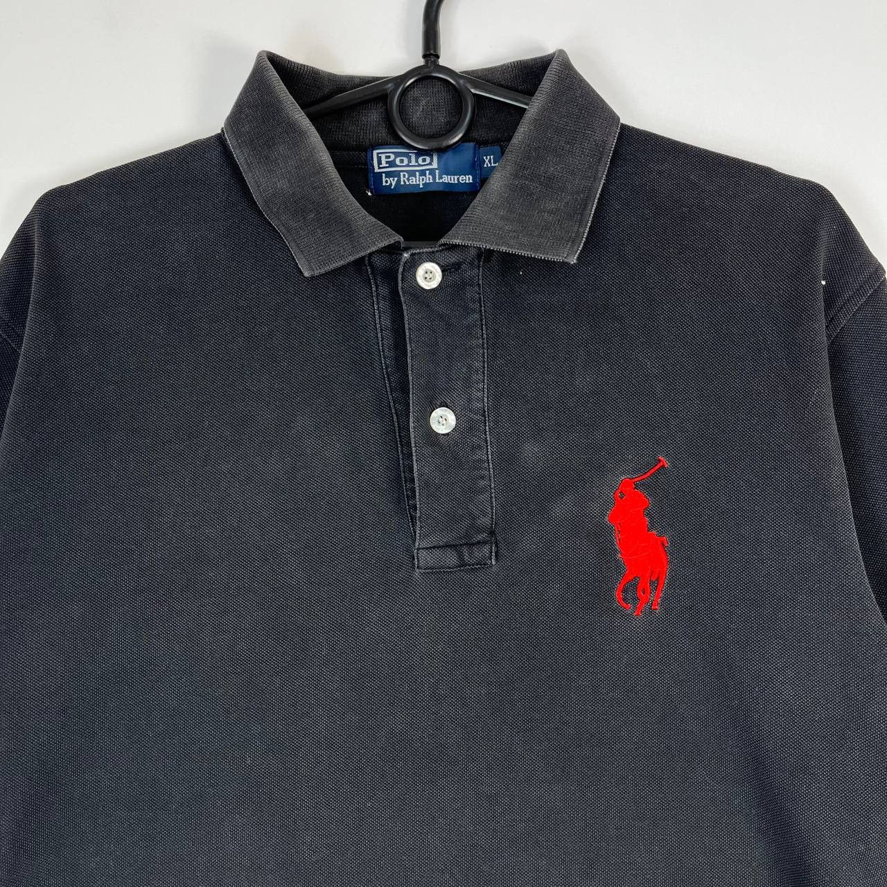 Polo Ralph Lauren Polo Ralph Lauren Black Polo Shirt Short Sleeve Big Pony XL Size US XL / EU 56 / 4 - 2 Thumbnail