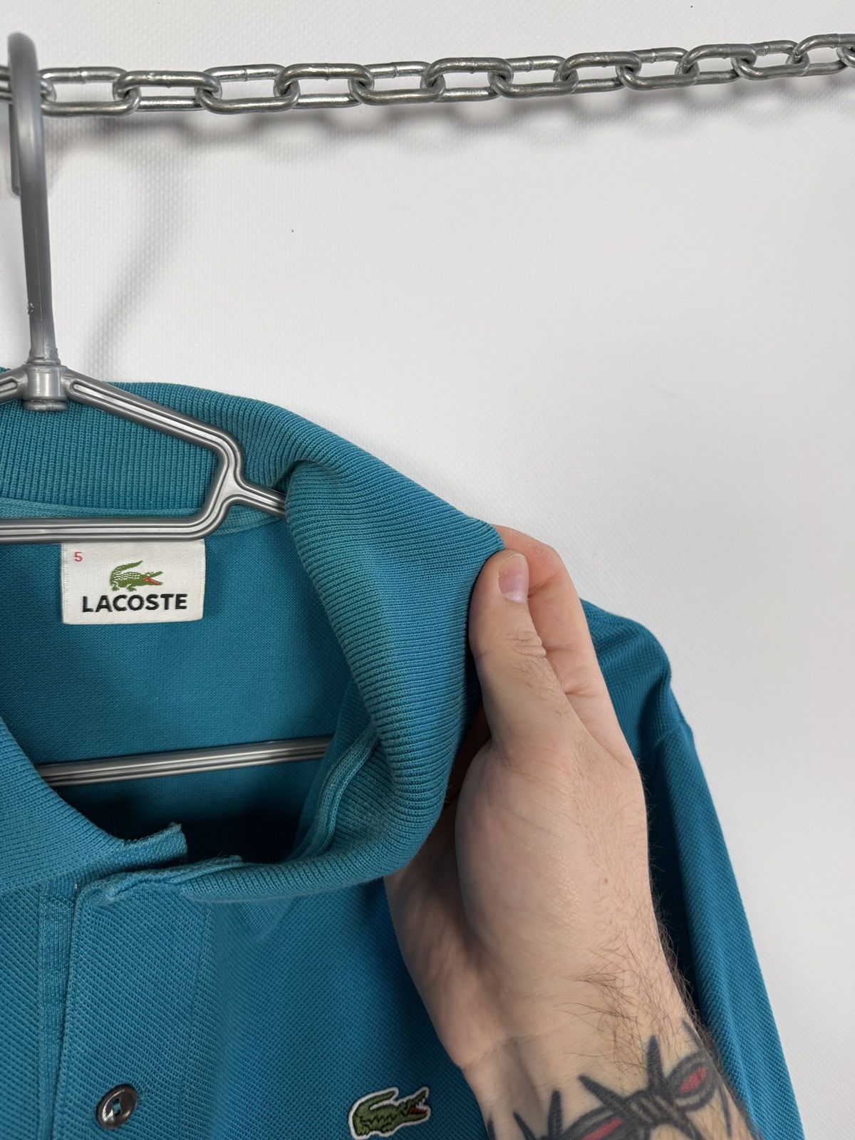 Lacoste Lacoste Short Sleeve Polo Shirt Vintage Blue Size 5 (Large) Size US L / EU 52-54 / 3 - 15 Thumbnail