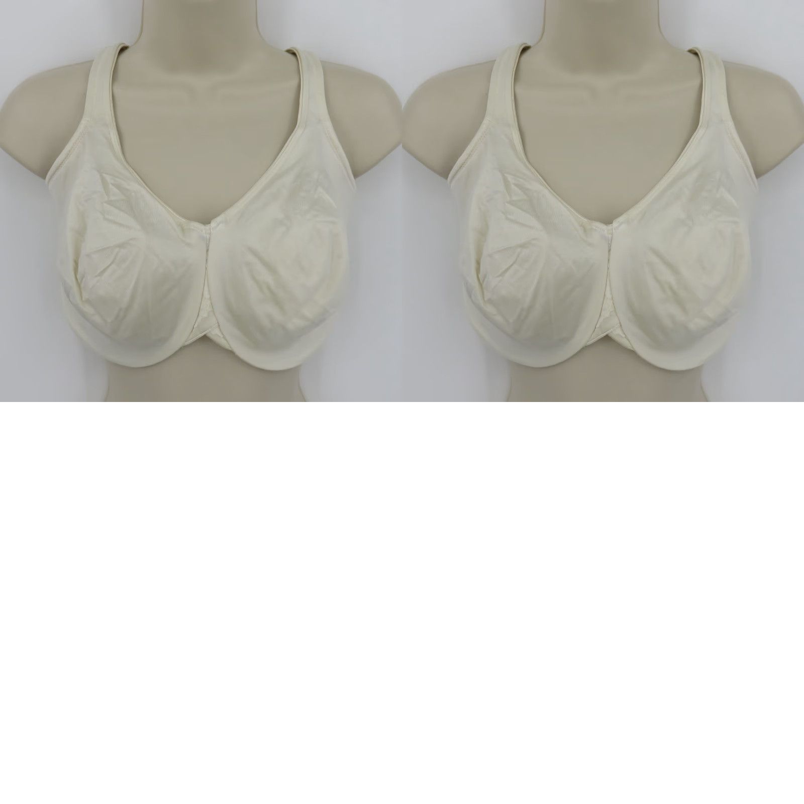 Vintage Lilyette Bra 40DDD Cream Lace Underwire Unlined Minimizer Plus Size 40D DD D? Size ONE SIZE - 9 Thumbnail