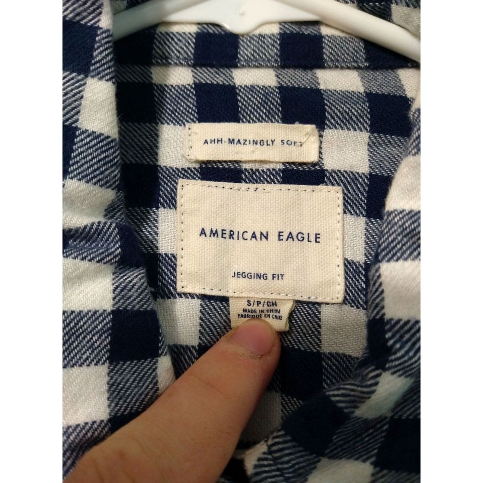 American Eagle Outfitters VINTAGE American Eagle Shirt Women Small Plaid Flannel Ahh Mazingly Soft Jegging Fit Top Size S / US 4 / IT 40 - 7 Thumbnail