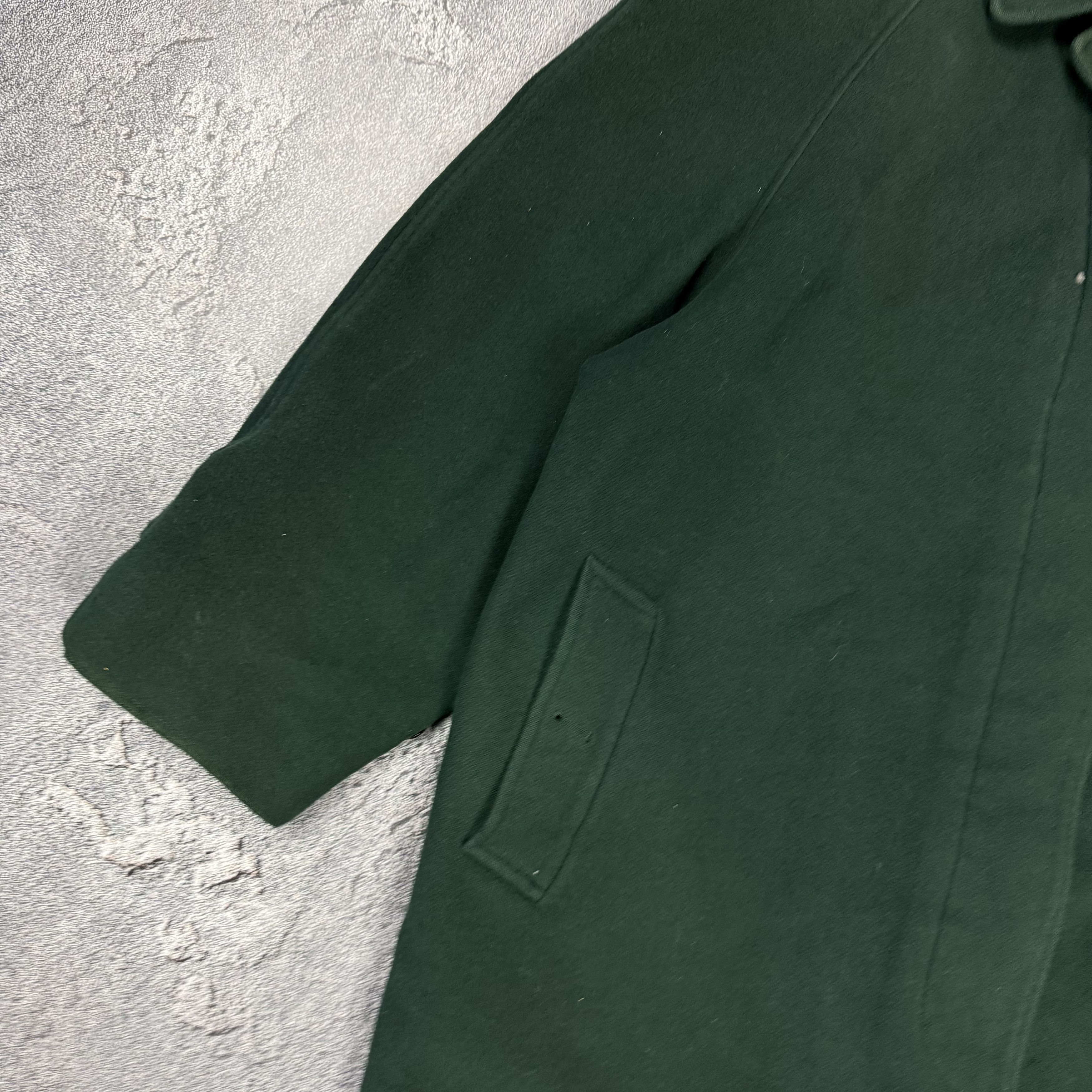 Burberry Vintage Burberry Nova Check Wool Cashmere Trench Coat Green Size US L / EU 52-54 / 3 - 3 Thumbnail