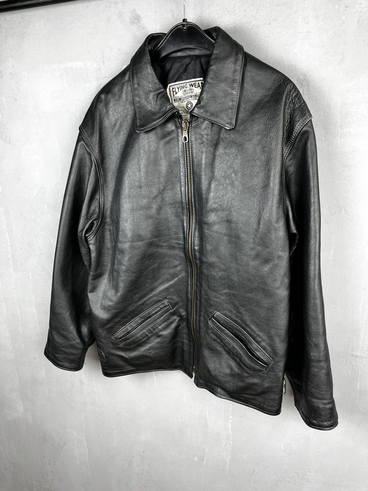 Leather Flying wear leather jacket vintage 90s Size US M / EU 48-50 / 2 - 6 Thumbnail