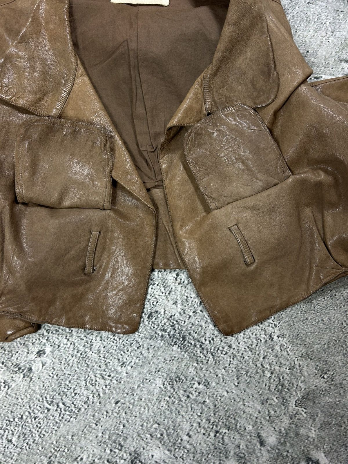 Marni Marni lamb leather jacket ramones brown Size M / US 6-8 / IT 42-44 - 8 Thumbnail