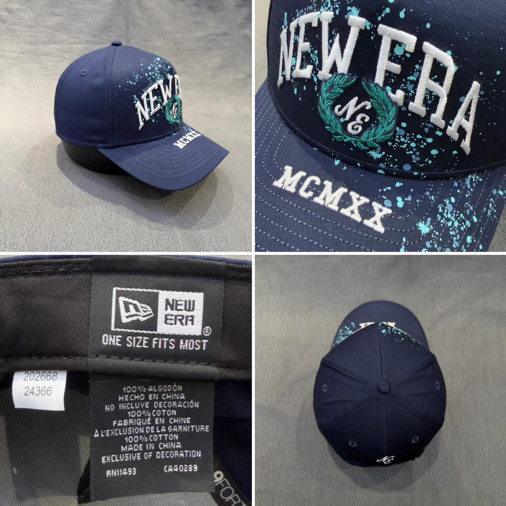 New Era New Era Curved Brim Cap。 Q5 Size ONE SIZE - 7 Thumbnail