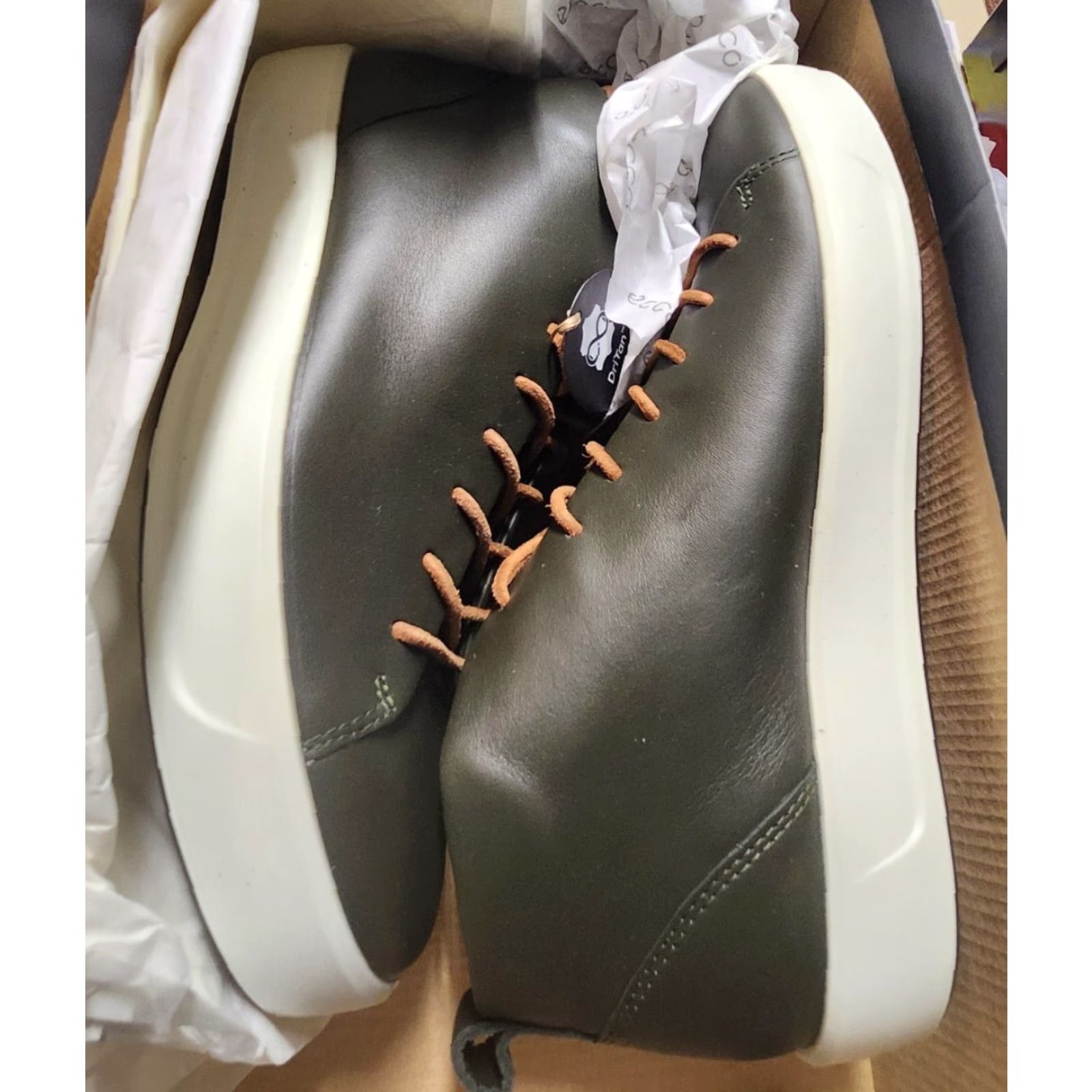 Ecco ECCO Soft 8 Mid-Cut Dri-Tan Leather Lace Up Men's Casual Sneaker NIB Deep Forest M 5.5 Size US 6 / EU 39 - 2 Thumbnail