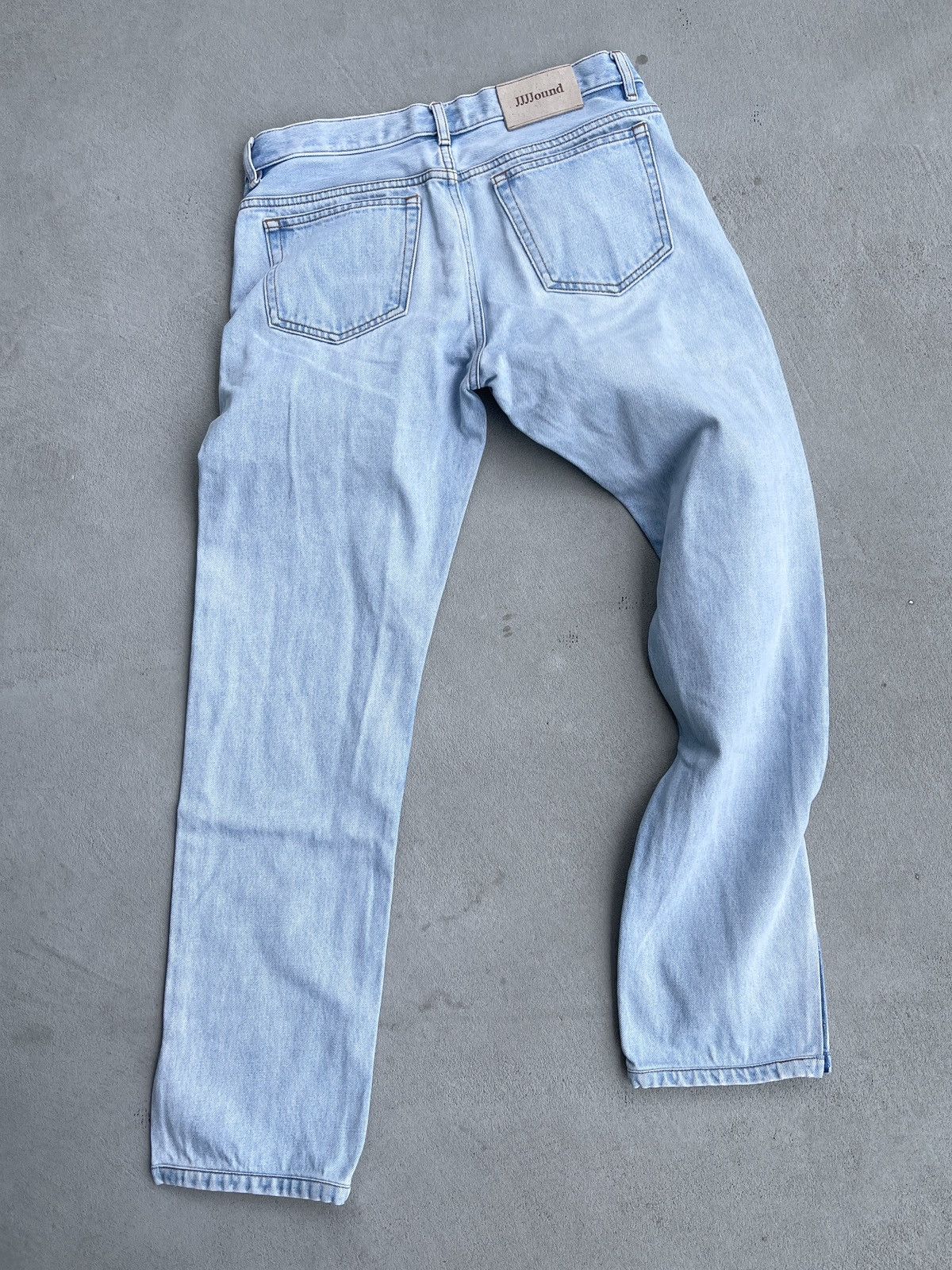 image of A P C x Jjjjound Steal! X Jjjjound Petit Standard Flare Denim Jeans in Blue, Men's (Size 31)