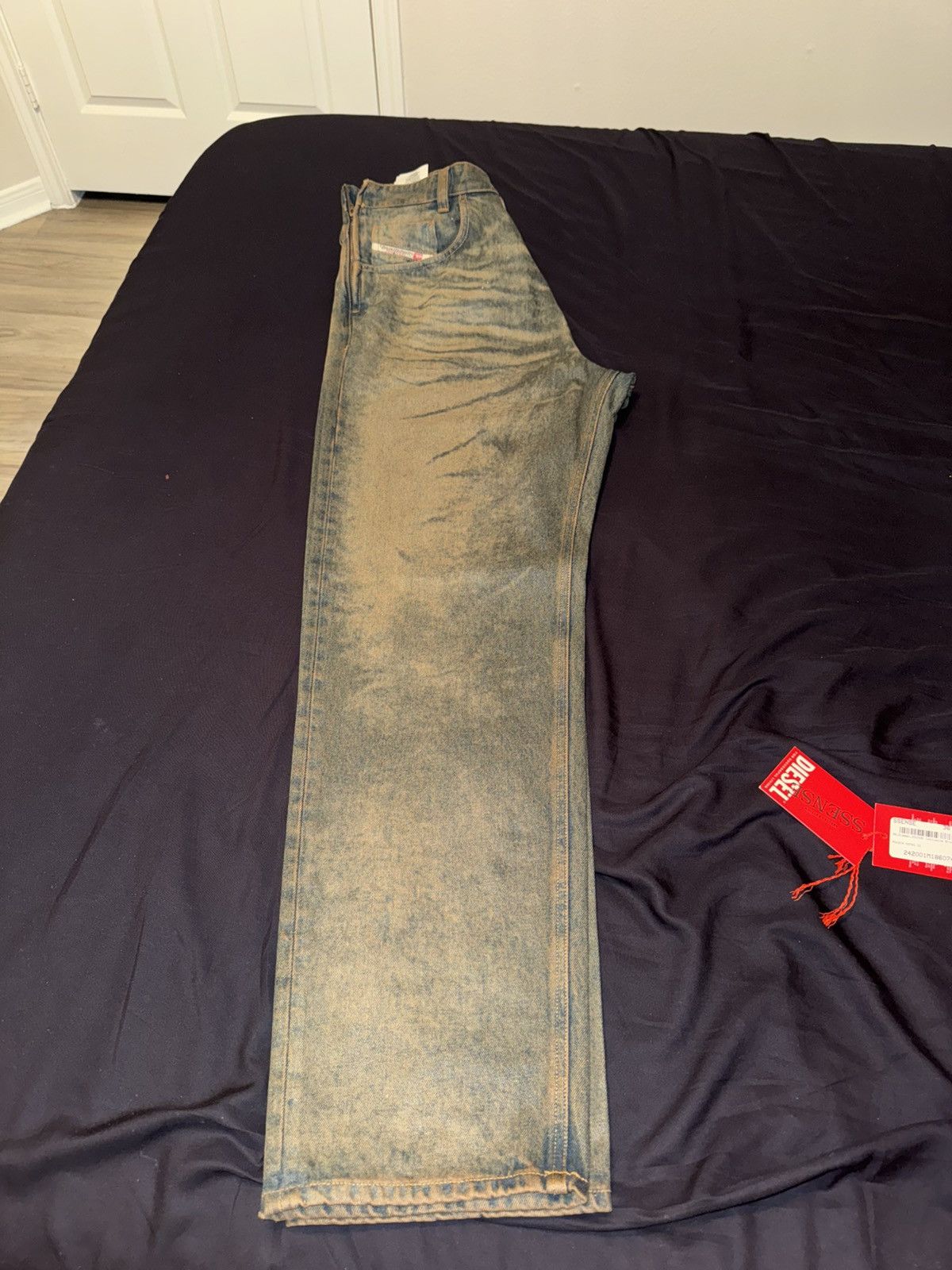 Diesel Diesel Industry Denim Acid wash Distressed Jeans Size US 36 / EU 52 - 4 Thumbnail