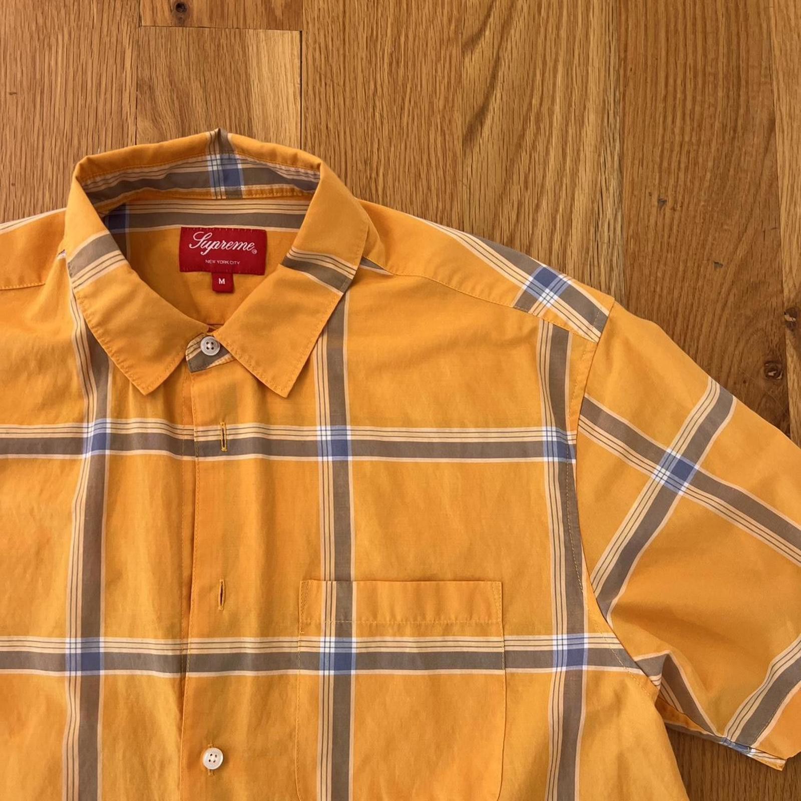 Supreme Supreme Yellow Plaid Shirt Size US M / EU 48-50 / 2 - 3 Thumbnail