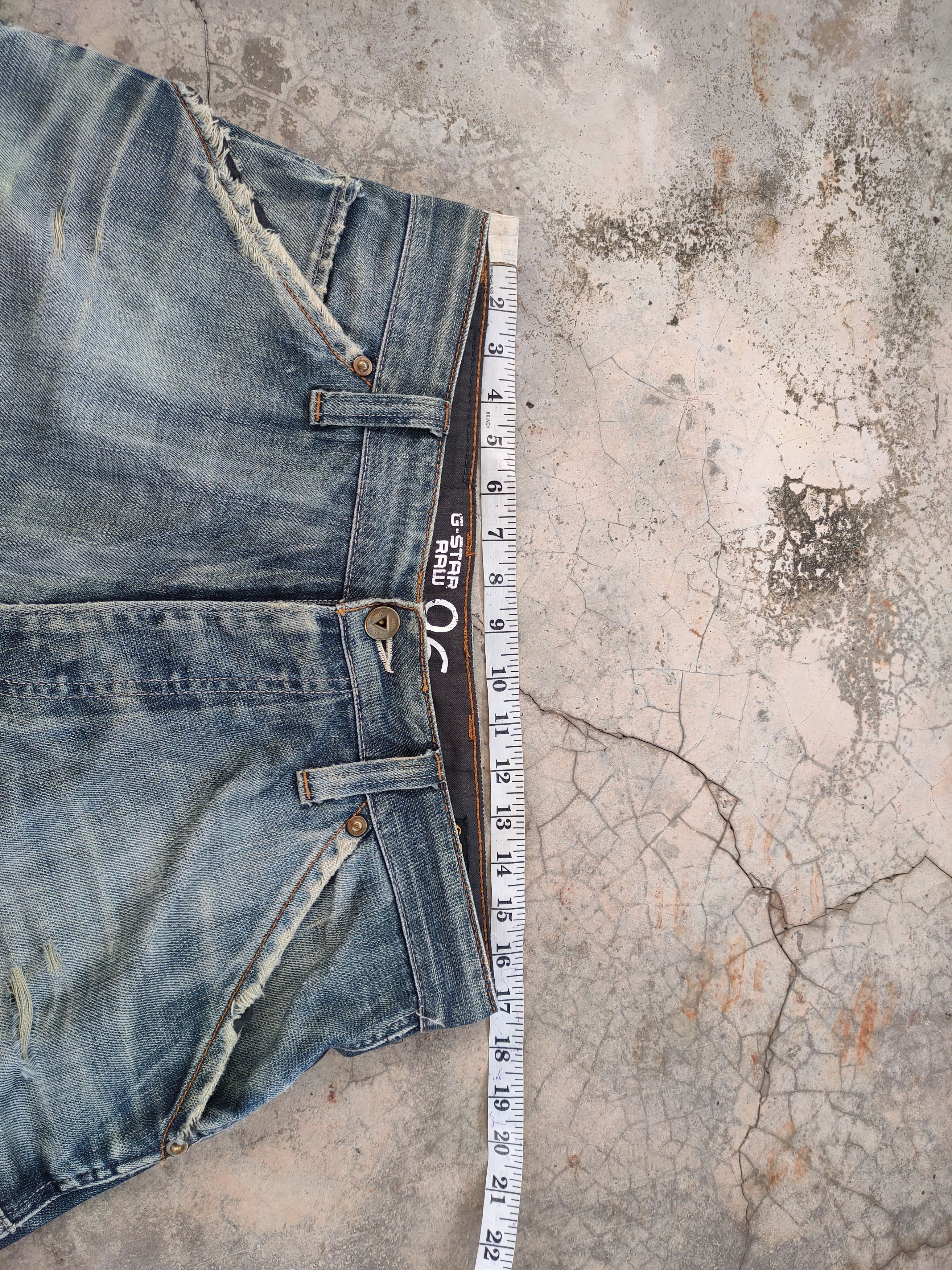 G-Star W34 VINTAGE GSTAR RUSTY DOUBLE KNEE DISTRESSED JEAN PANTS Size US 34 / EU 50 - 8 Thumbnail