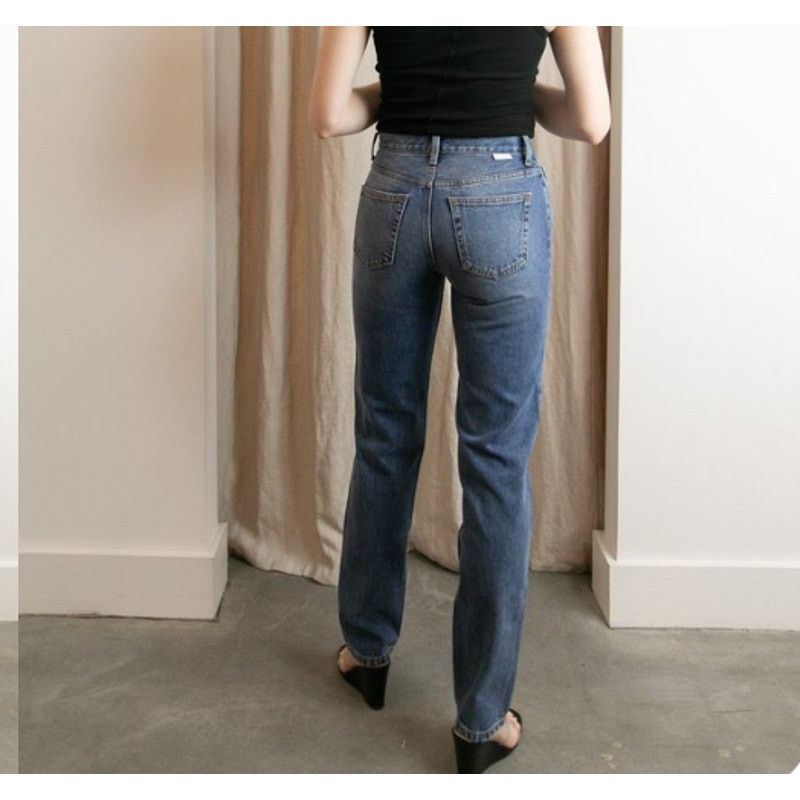 Boyish Boyish Tommy High Rise Straight Denim Jeans Button Fly 25 Size 25" / US 0 / IT 36 - 3 Thumbnail