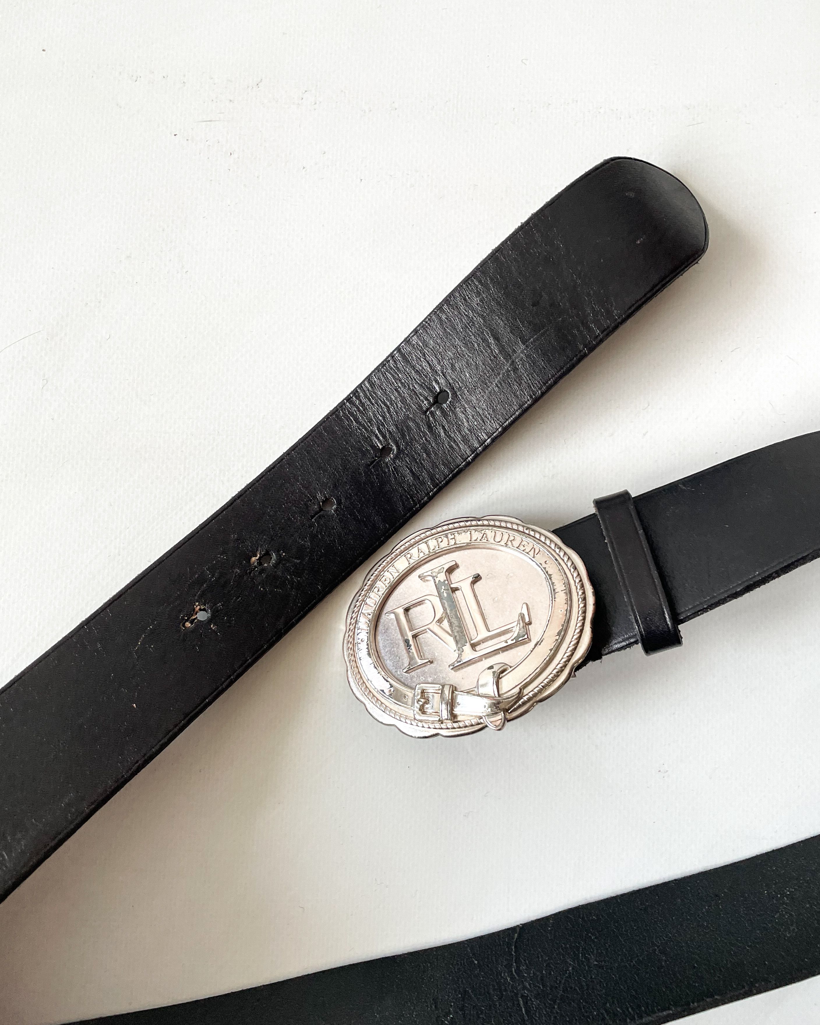 Lauren Ralph Lauren Lauren Ralph Lauren Leather Belt Buckle Logo Size 34 - 7 Thumbnail