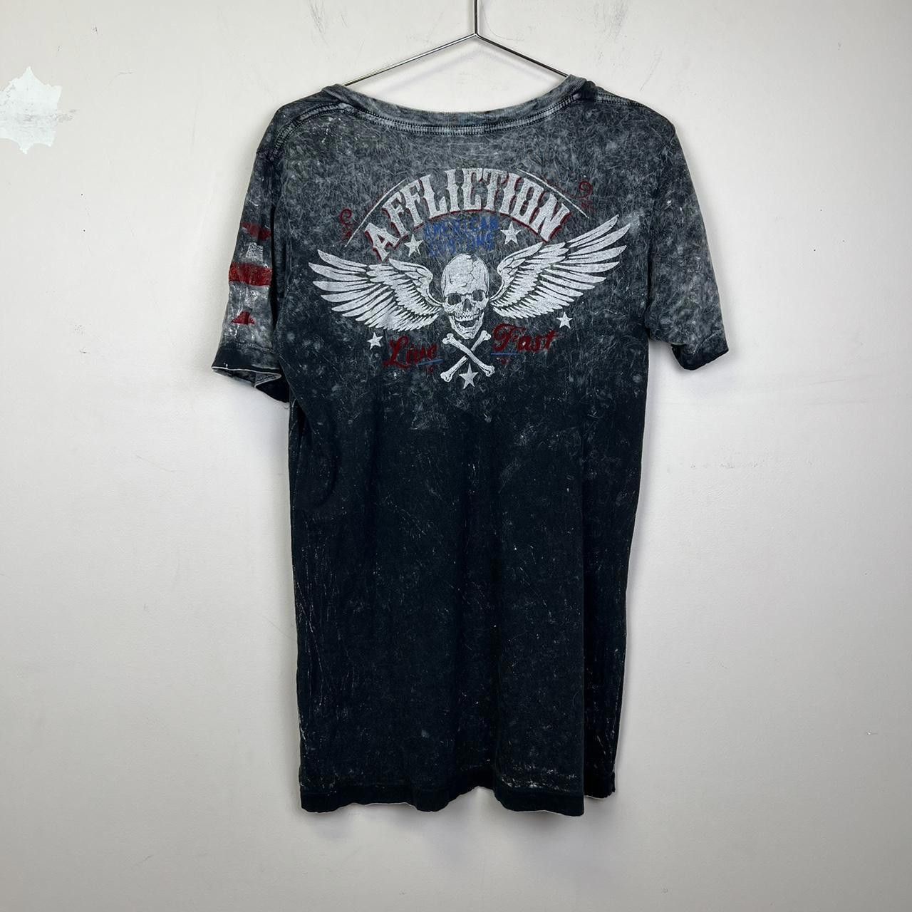 Affliction Vintage Y2K Affliction Vintage Skull T-Shirt - Distressed Size M / US 6-8 / IT 42-44 - 2 Thumbnail