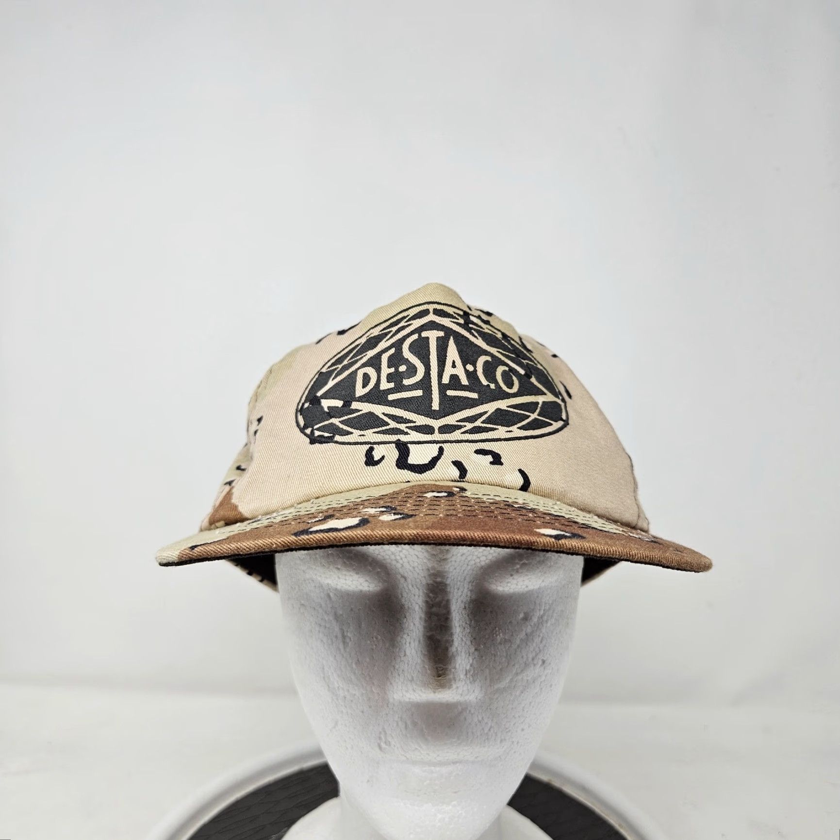 Vintage VINTAGE DE-STA-CO Hat Cap Snap Back Brown Camo Advertising Trucker Mens 90s Size ONE SIZE - 2 Thumbnail