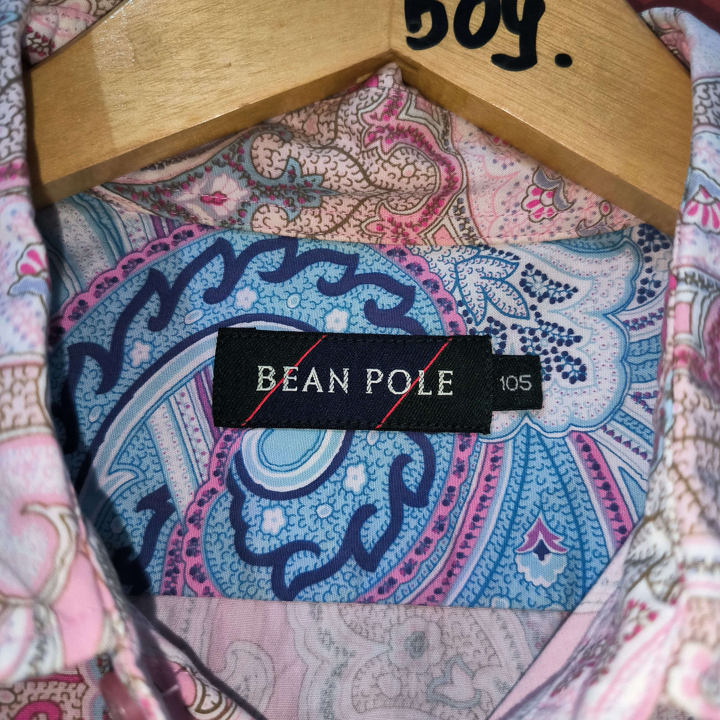 BEANPOLE × Vintage Vintage Bean Pole Paisley Pink Shirts Size US XL / EU 56 / 4 - 2 Thumbnail