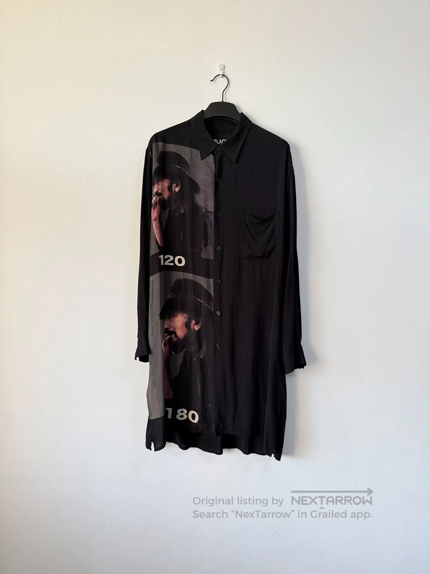Yohji Yamamoto Yohji Yamamoto Black Scandal Silk Shirt. Size L / US 10 / IT 46 - 1 Thumbnail