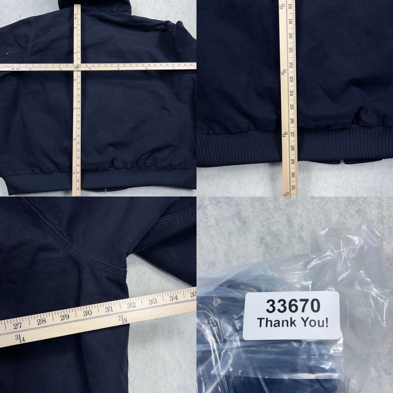 Carhartt VINTAGE Carhartt Jacket Mens 4XL Navy Blue J130 MDT Quilted Lined Hooded Canvas VTG Size US XXL / EU 58 / 5 - 9 Thumbnail